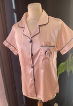 Pyjama satin femme (pantalon/polo)