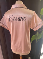 Pyjama satin femme (pantalon/polo)