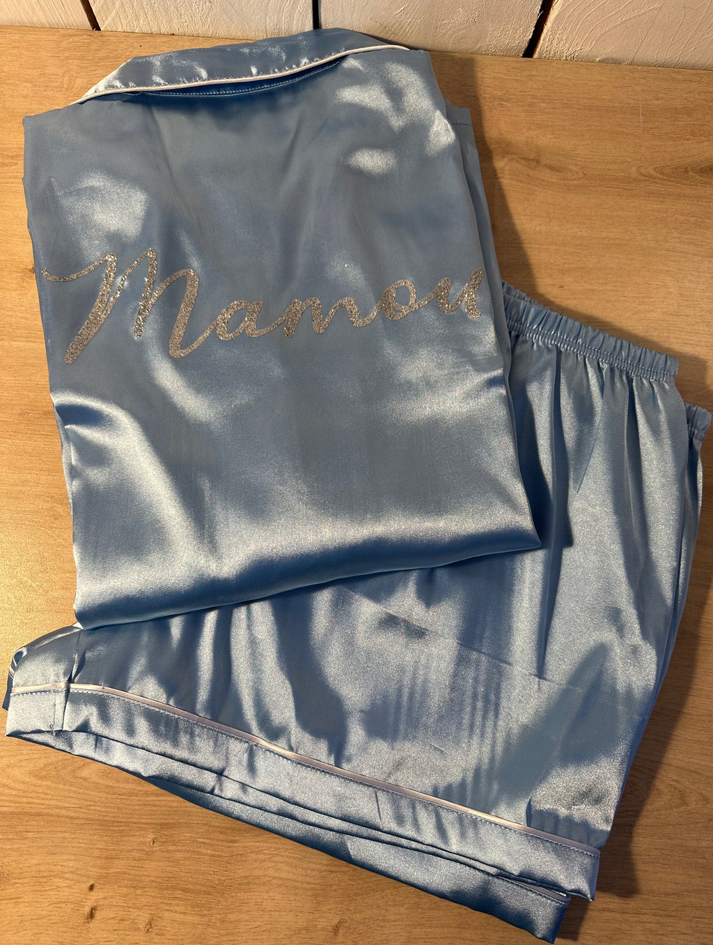 Pyjama satin (shorty/polo)