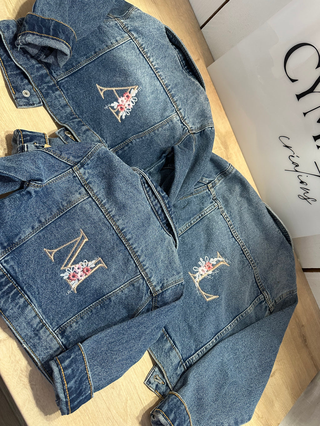 Veste en Jean brodée