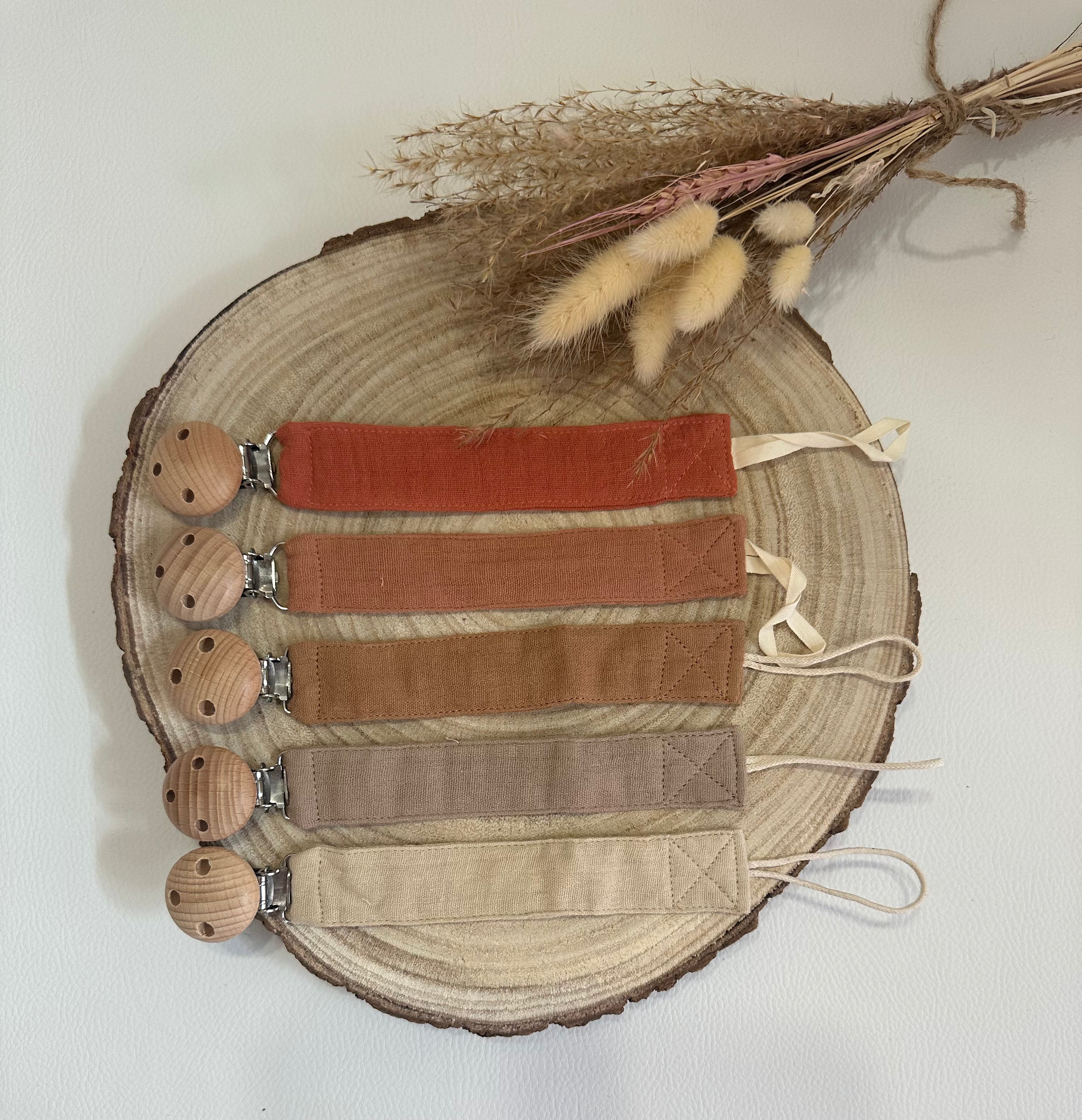 Attache tétine gaze de coton