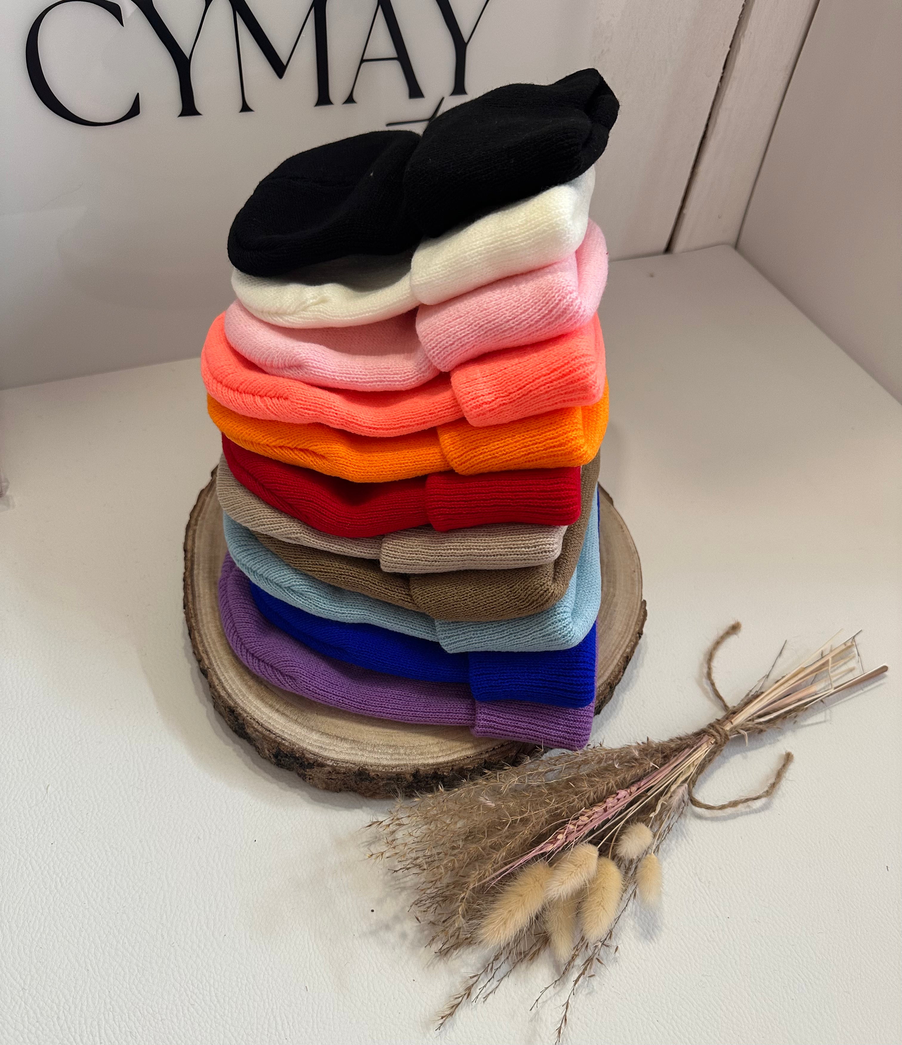 Bonnet enfant brodé