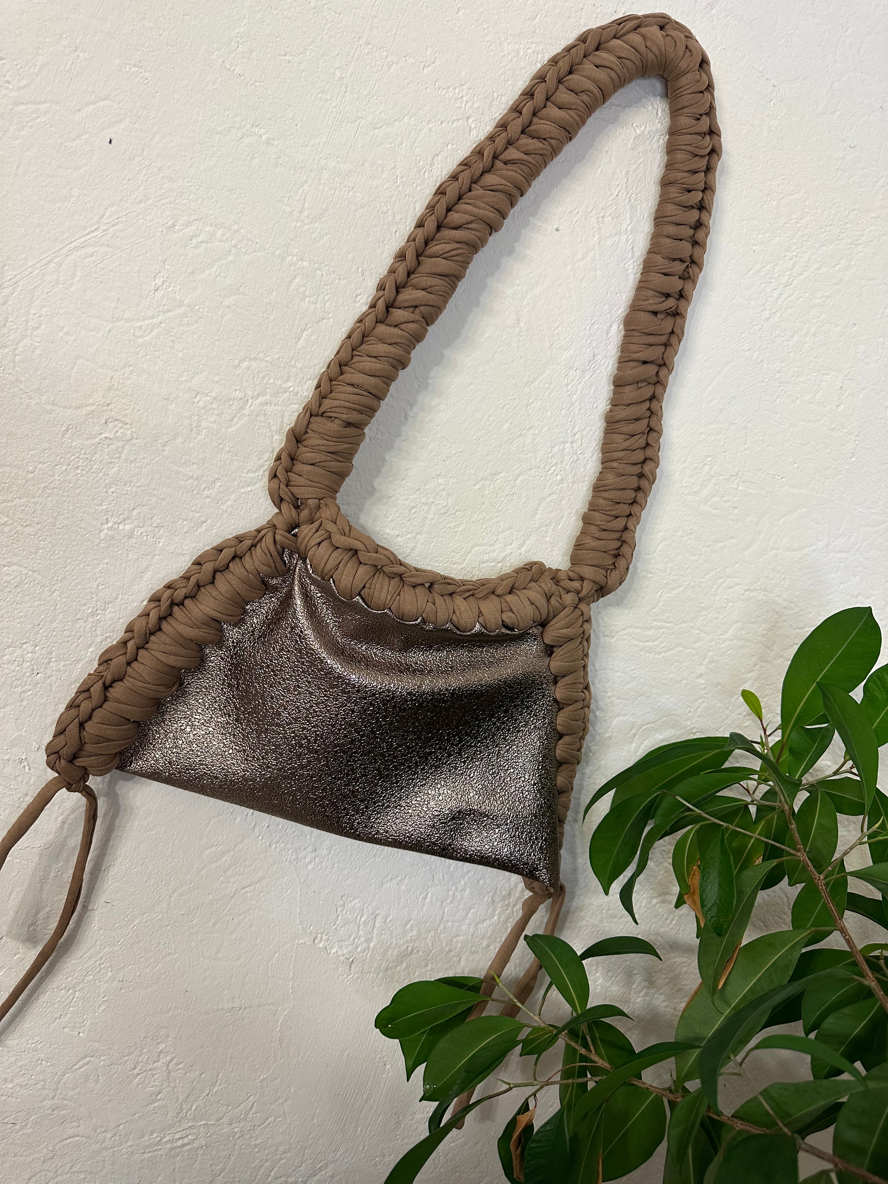 Sac au crochet SAVANNA MARRON GLACÉ