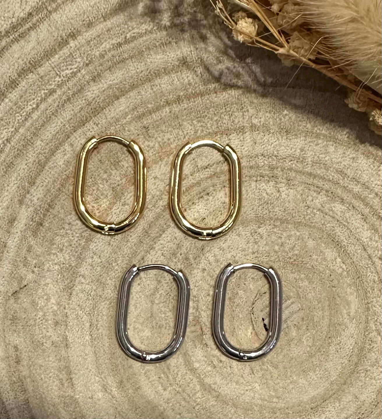 Créole ovale à clip