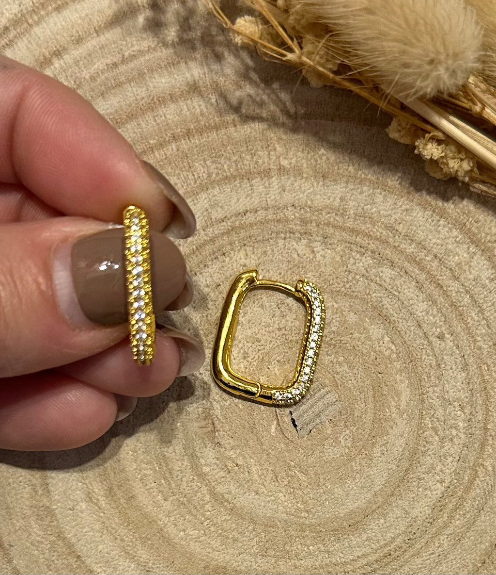 Créole strass à clip