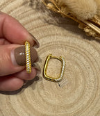 Créole strass à clip