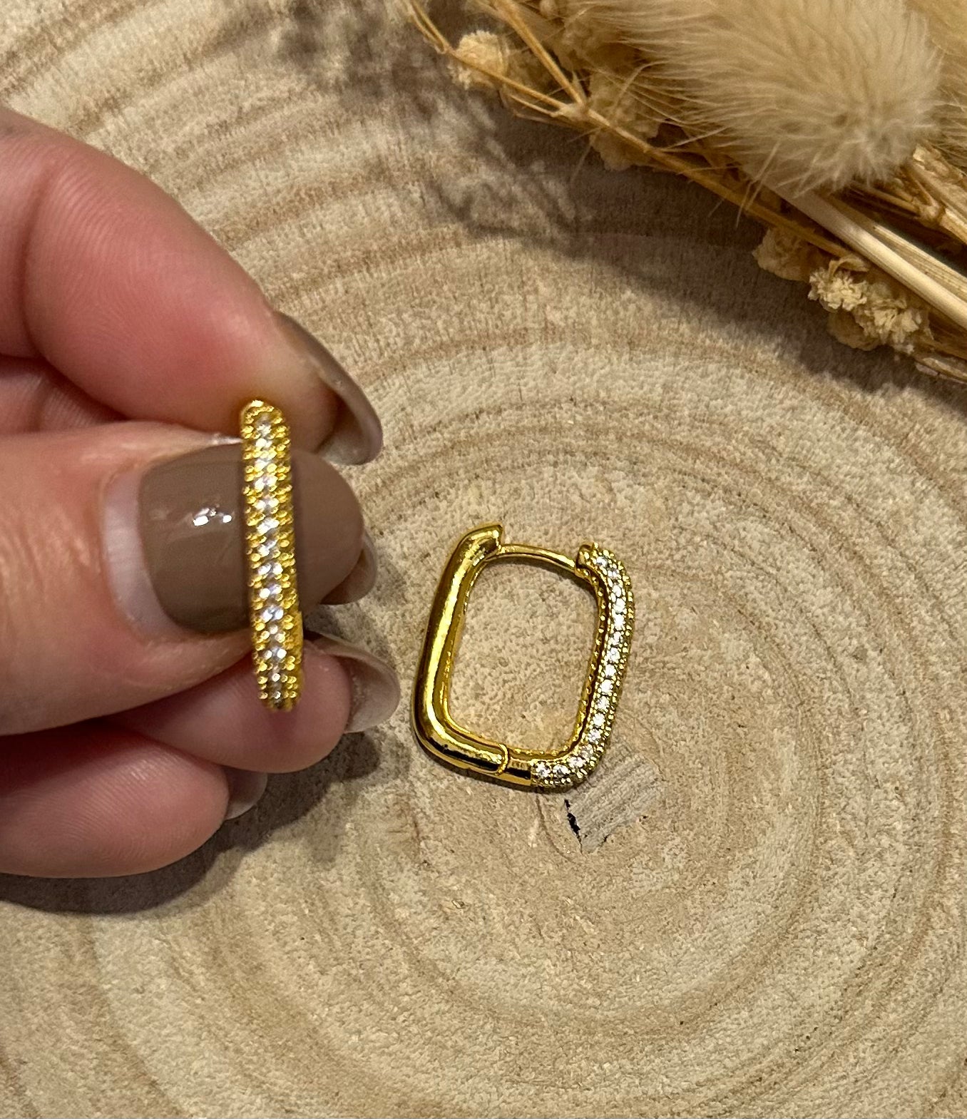 Créole strass à clip