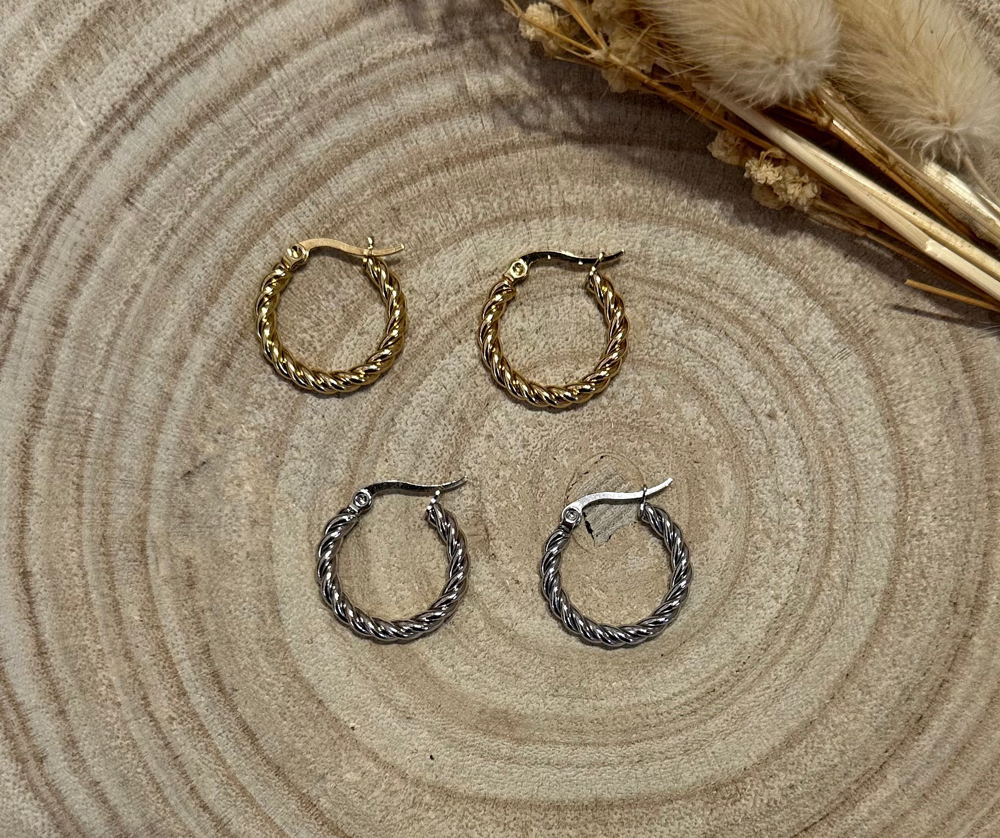 Créole torsadé à fermoir