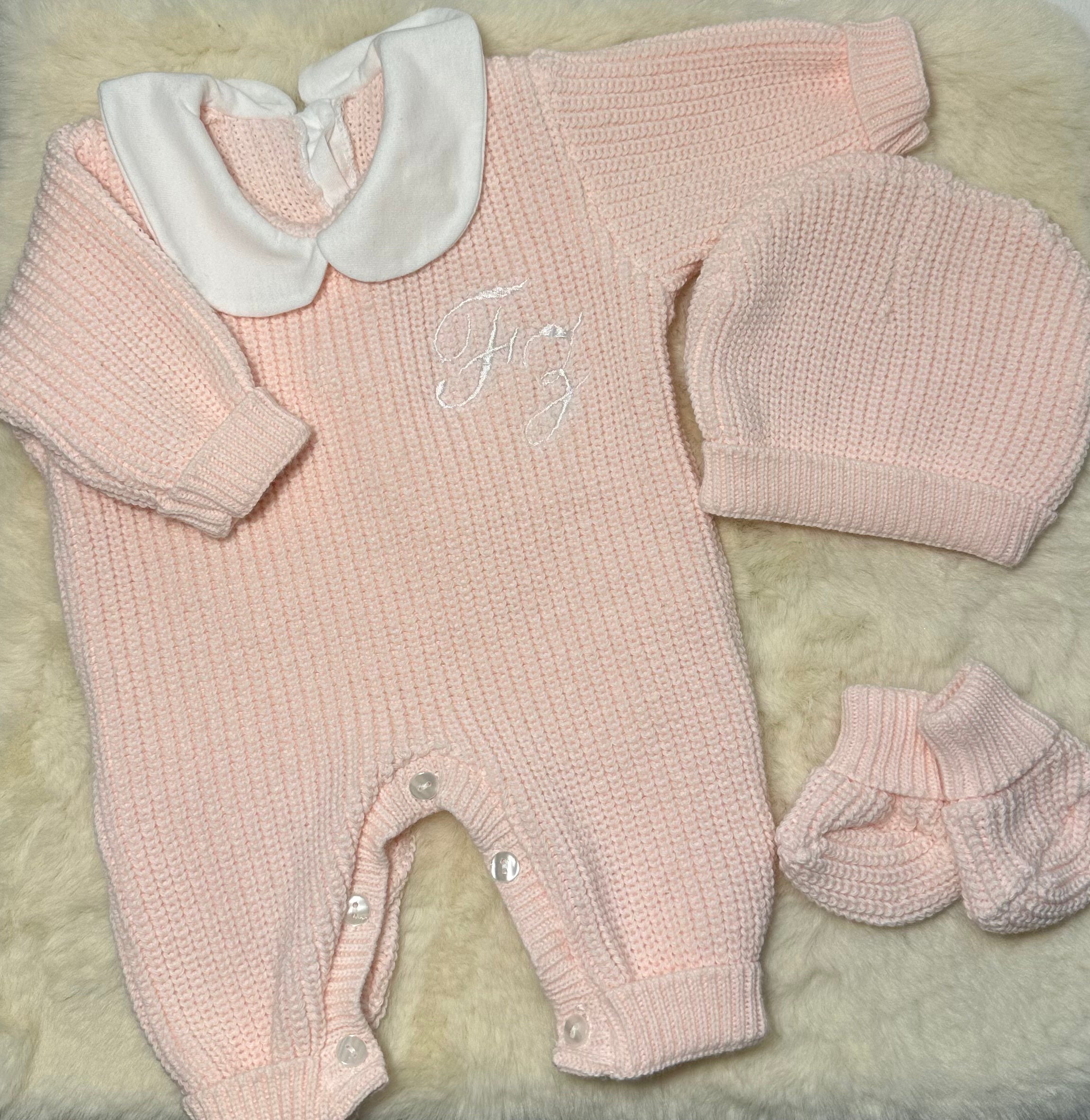 Combinaison naissance maille 3 pièces